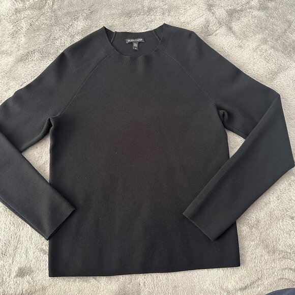 Eileen Fisher Wool Blend Pullover Crew Neck Sweater Women's SMALL - Picture 1 of 8